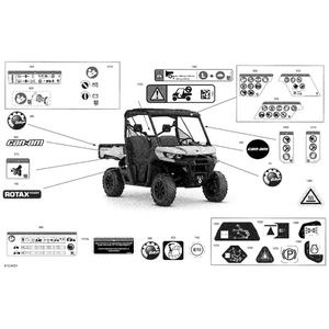 Front Grease Fitting Position Decal by Can-Am 704908149 OEM Hardware 704908149 Off Road Express Peach St