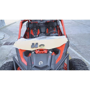 Front Half Windshield For Can-Am Maverick X3 by Kemimoto B0110-02902CL Half Windshield B0110-02902CL Kemimoto