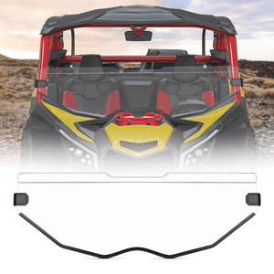 Front Half Windshield For Can-Am Maverick X3 by Kemimoto B0110-02902CL Half Windshield B0110-02902CL Kemimoto