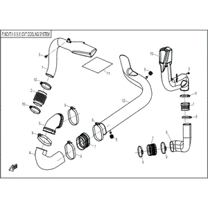 Front Inlet Duct Cvt by CF Moto 9060-000201-1000 OEM Hardware 9060-000201-1000 Northstar Polaris