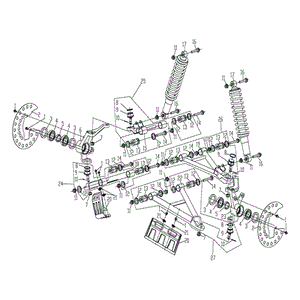 Front Left Arm (Lower) Assy by CF Moto 9030-0502A0 OEM Hardware 9030-0502A0 Northstar Polaris