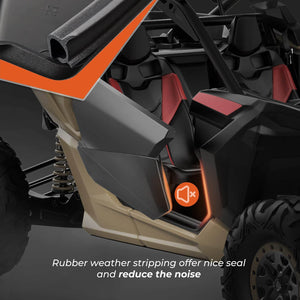 Front Lower Doors with Metal Frame for Can-Am Maverick X3 by Kemimoto FTVDI011 Lower Door FTVDI011 Kemimoto