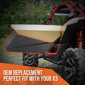 Front Lower Doors with Metal Frame for Can-Am Maverick X3 by Kemimoto FTVDI011 Lower Door FTVDI011 Kemimoto