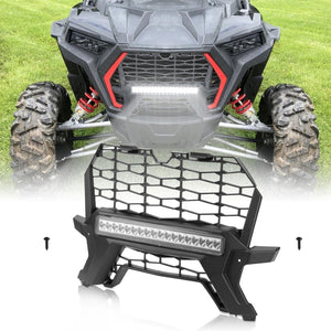 Front Lower Mesh Grill Radiator Guards for Polaris RZR XP 1000/ Turbo by Kemimoto B0111-09301BK Grill B0111-09301BK Kemimoto