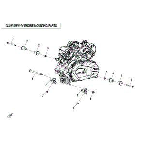 Front Mount Shaft Engine by CF Moto 7030-000401 OEM Hardware 7030-000401 Northstar Polaris