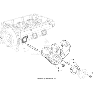 Front Outlet, Exhaust Manifold By Arctic Cat 3206-549 OEM Hardware 3206-549 Off Road Express Drop Ship