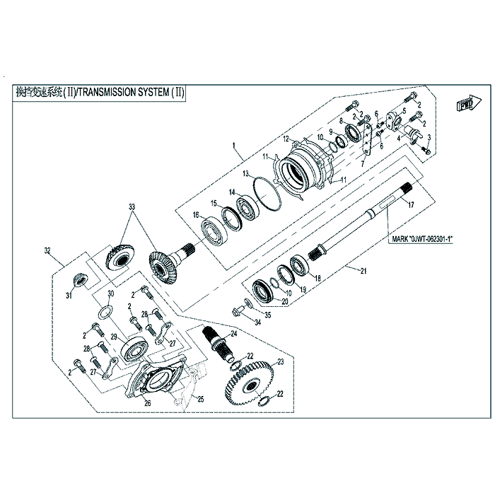 Front Output Shaft Assy. by CF Moto