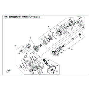 Front Output Shaft Assy (Replaces 0800-062300) by CF Moto 0800-062300-00001 OEM Hardware 0800-062300-00001 Northstar Polaris