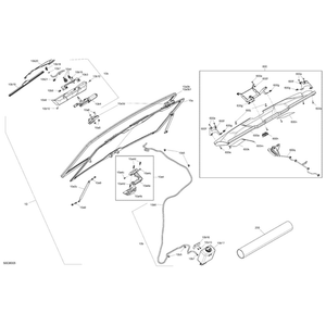 Front Radio Support Kit UR by Can-Am 715008225 OEM Hardware 715008225 Off Road Express Peach St