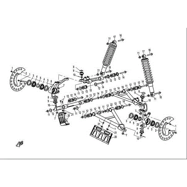 Front Right Arm (Lower) (Replaces 9030-050400) by CF Moto