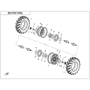 Front Rim by CF Moto 5BWV-070100-5100 OEM Hardware 5BWV-070100-5100 Northstar Polaris