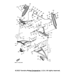 Front Shock Absorber Assembly,1 by Yamaha B8K-F350A-10-00 OEM Hardware B8K-F350A-10-00 Off Road Express Drop Ship