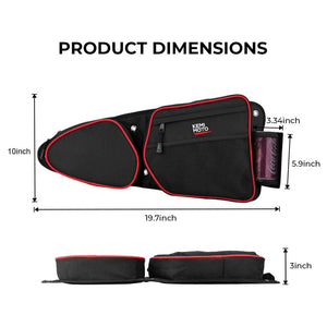 Front Side Door Bags with Knee Pad for Polaris RZR XP 1000 by Kemimoto FTVDB021 Door Bag FTVDB021 Kemimoto