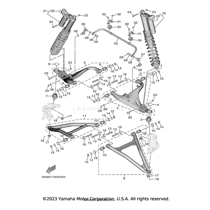 Front Suspension Assembly 1 by Yamaha