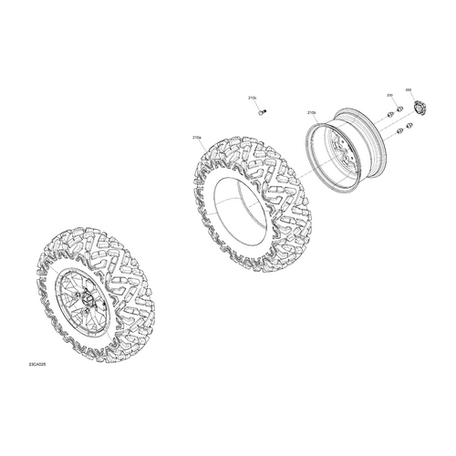 Front Tire Maxxis 28X9X14 by Can-Am