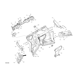 Front Upper Deflector by Can-Am 707900755 OEM Hardware 707900755 Off Road Express Peach St