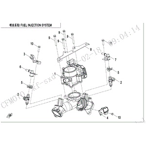 Fuel Injector by CF Moto 0GS0-171000-10000 OEM Hardware 0GS0-171000-10000 Northstar Polaris