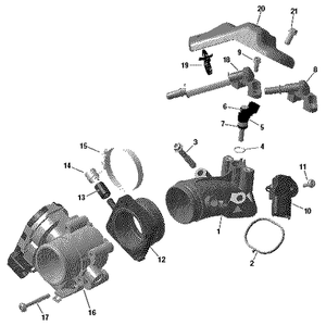 Fuel Injector EV-SE by Can-Am 420874859 OEM Hardware 420874859 Off Road Express Peach St