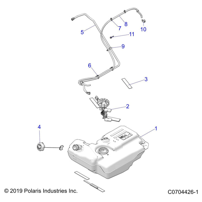 Fuel Line 1/4 Sae,185Cm by Polaris