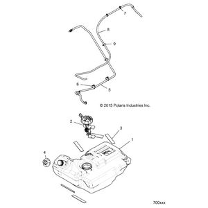 Fuel Line Assembly by Polaris 2521525 OEM Hardware P2521525 Off Road Express