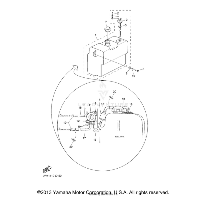 Fuel Pump Assembly by Yamaha