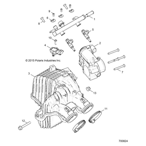 Fuel Rail by Polaris 1204454 OEM Hardware P1204454 Off Road Express