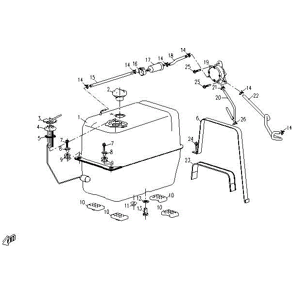 Fuel Tank(Carb.) by CF Moto