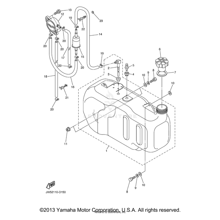 Fuel Tank Comp by Yamaha