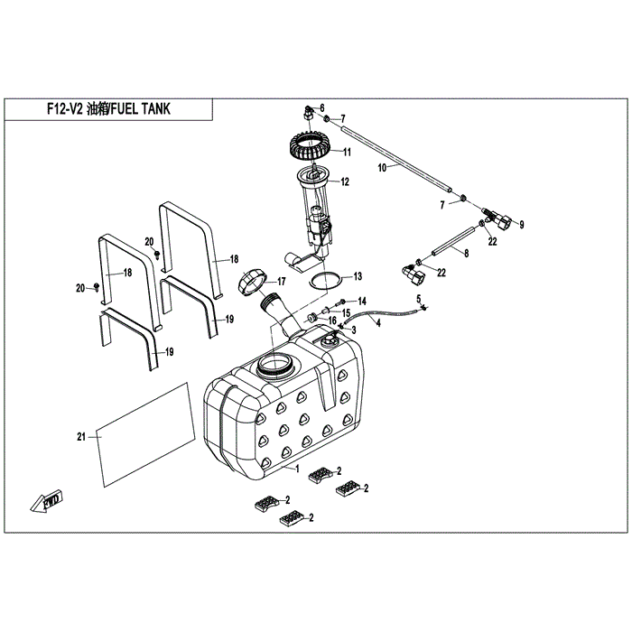 Fuel Vapor Hose by CF Moto