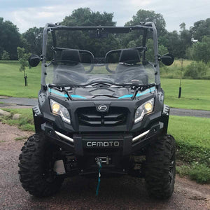 Full Windshield UTV Flare CFMoto ZForce by Klock Werks Full Windshield Parts Unlimited Drop Ship