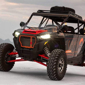 Full Windshield UTV Flare Polaris Rzr 1000/Turbo S by Klock Werks Full Windshield Parts Unlimited Drop Ship