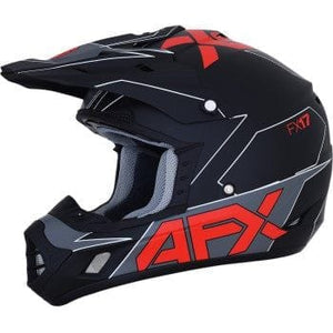 FX-17 Aced Helmet (Size 2X) by AFX 0110-6488-WS Off Road Helmet 01106488-WS Parts Unlimited 2X / Matte Black/Red
