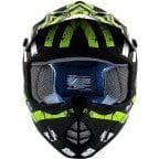 FX-17Y Attack Youth Helmet (Size Large) by AFX 0111-1419-WS Off Road Helmet 01111419-WS Parts Unlimited LG / Matte Black/Green