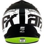 FX-17Y Attack Youth Helmet (Size Large) by AFX 0111-1419-WS Off Road Helmet 01111419-WS Parts Unlimited LG / Matte Black/Green