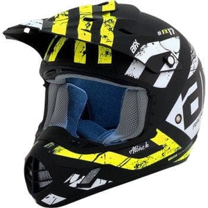 FX-17Y Attack Youth Helmet (Size Small) by AFX 0111-1414-WS Off Road Helmet 01111414-WS Parts Unlimited SM / Black/Hi-Vis Yellow