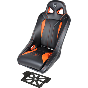 G2 Front Seat by Pro Armor CA162S185OR Front Seat 67-62185OR Western Powersports Black/Orange