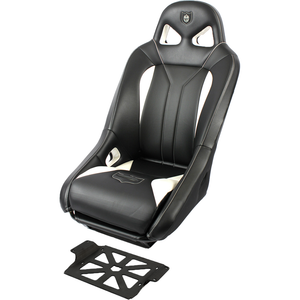 G2 Front Seat by Pro Armor CA162S185WH Front Seat 67-62185WH Western Powersports Black/White