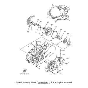 Gasket 1 by Yamaha 5GH-15454-00-00 OEM Hardware 5GH-15454-00-00 Off Road Express