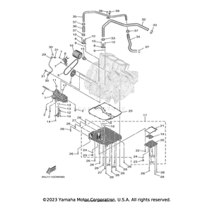 Gasket by Yamaha 5GJ-13475-00-00 OEM Hardware 5GJ-13475-00-00 Off Road Express