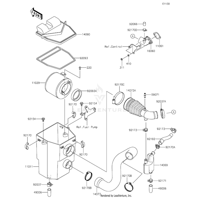 Gasket,Choke by Kawasaki