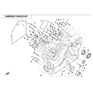 Gasket Cvt Case (1) by CF Moto 0800-012001 OEM Hardware 0800-012001 Northstar Polaris