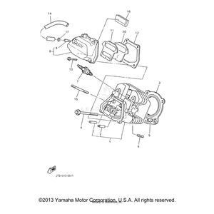 Gasket, Cylinder Head 1 by Yamaha JT0-11181-00-00 OEM Hardware JT0-11181-00-00 Off Road Express