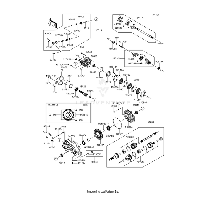 Gasket,Drain by Kawasaki