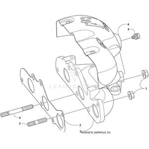 Gasket, Exhaust Manifold By Arctic Cat 3040-064 OEM Hardware 3040-064 Off Road Express