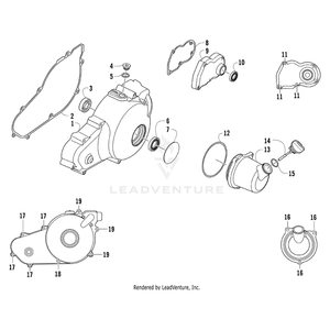 Gasket,Gear Shift Cover, Vtwin By Arctic Cat 0830-161 OEM Hardware 0830-161 Off Road Express