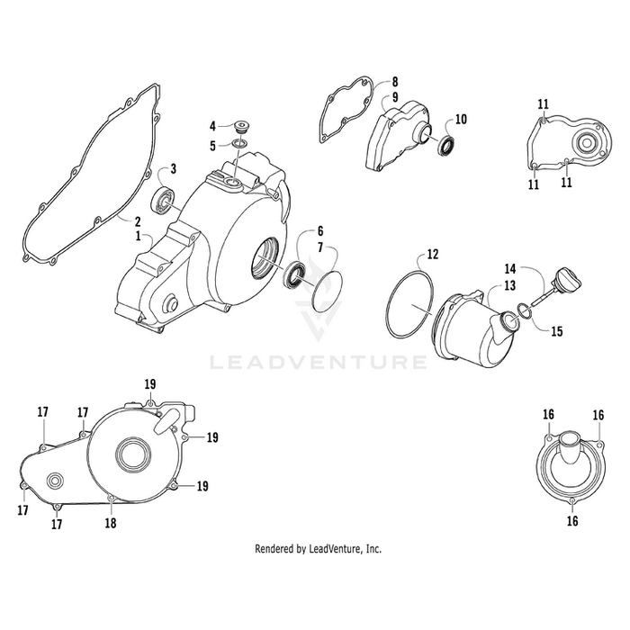 Gasket,Gear Shift Cover, Vtwin By Arctic Cat