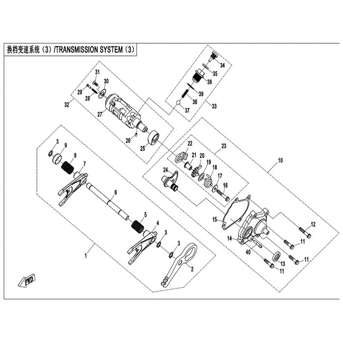 Gasket Gearshift Cover by CF Moto