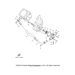 Gasket, Housing Cover 2 by Yamaha 2MB-E2428-00-00 OEM Hardware 2MB-E2428-00-00 Off Road Express