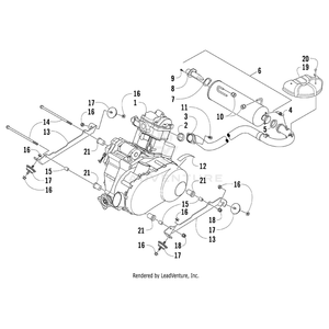 Gasket,Spark Arrester By Arctic Cat 0412-438 OEM Hardware 0412-438 Off Road Express