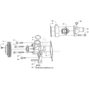 Gasket, Water Pump By Arctic Cat 3040-093 OEM Hardware 3040-093 Off Road Express